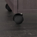 Pemberly Row 72W L Shaped Desk with Drawers in Storm Gray - Engineered Wood