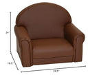 Children's Factory As We Grow Toddler Chair, Flexible Seating for Daycare or Preschool, Kids Reading Couch, Playroom Furniture, Walnut