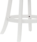 Hillsdale Fairfox 24.5" Wood Swivel Counter Height Stool, White