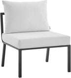 Modway Riverside Outdoor Furniture, 6-Piece Set, Gray White
