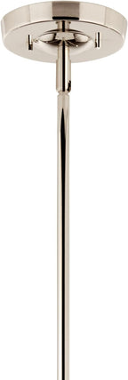 KICHLER Livadia 6-Light Chandelier, Soft Modern-Light in Polished Nickel, for Foyer, Great Room, or Vaulted Dining or Bedroom (33.25" x 47.25"), 52674PN