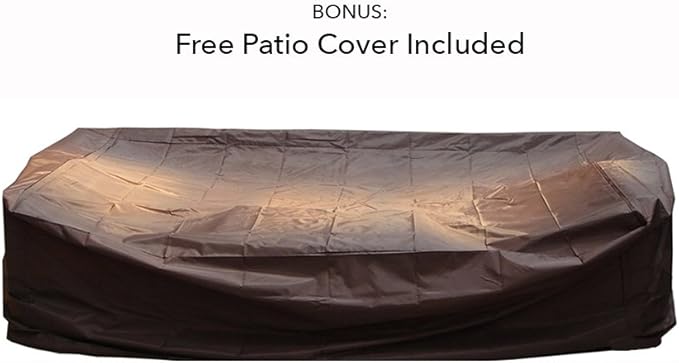 Outdoor Patio Wicker Furniture 7-PC Sectional with 6 inch Rainshield All Weather Water Protection Cushions (Black Wicker, Turquoise Cushions)