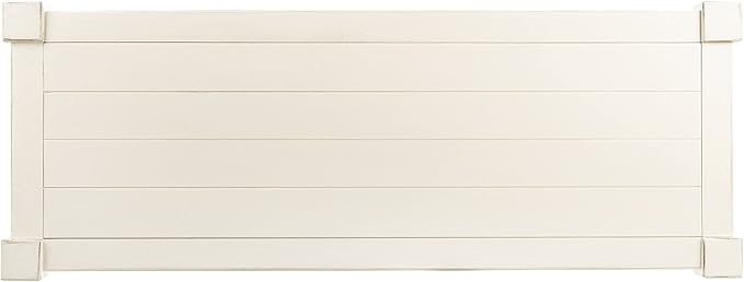 SAFAVIEH Home Collection Rafiki Distressed White Lower Shelf Console Table CNS5714A