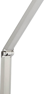 Possini Euro Design Kobie Modern Industrial 50" Tall Standing Floor Lamp Task LED Dimmable Silver Metal Satin Nickel Finish for Living Room Bedroom House Reading Office Home Decor Entryway