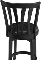 Hillsdale Savana Wood Kitchen Counter Height Stool, 29.5" High, Black