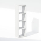 Furinno Cubic Closet Organizers and Storage, 4-Cube Closet Organizer, Open Shelf Closet Storage, Extra Thick Frame for Wardrobe, Bedroom, Living Room, White