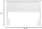 Mantua Arcadia Panel Headboard in Gloss White - Twin Size