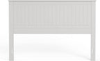 Glenwillow Home Wainscott Wood Panel Headboard in White - Queen Size