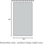 Lush Decor Dolores Light Filtering Window Panels, Pair, 52" W x 95" L, Blue - Floral Curtains for Bedroom - Vintage Curtains - Coquette Room Decor