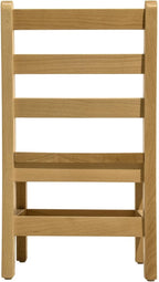 Kids Wooden Chair Set, Fully Assembled Youth Ladderback Wood Chairs for Children, 12" Seat Height for Ages 6-8 (Set of Two)
