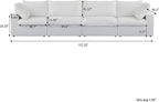 WJShome Modular Sectional Sofa Couch,Down Filled Cloud Couch,Oversized 4 Seater Minimalist Sofa,157.32inch Convertible Deep Seat Couches for Modern Living Room,Cover Removable & Washable