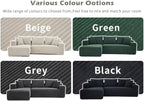PELUMY 108.7" L-Shaped Modular Sectional Sofa with Oversized Chaise, Cloud Couch with Memory Foam, No Assembly Required Sleeper Sofa for Small Space Living Room, Apartment (Grey, Corduroy)