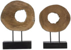 Uttermost Ashlea 2-Piece Mango Wood Log Sculpture Set