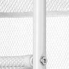 Whitmor 36 Pair Over The Door Shoe Rack, 12 Tier Hanging Shoe Organizer, Heavy Duty Metal & Mesh Shoe Holder, Hanging Shoe Rack for Closet Organizer & Storage, 69" L x 21.7" W x 7.5" H, White