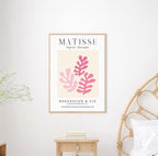 Matisse Wall Art Decor Set of 3,Abstract Matisse Wall Art Exhibition Posters,Unframed sage Pink wall art,Truly Quality Canvas Prints for 12x16in,Art Poster Decoration for Kitchen,