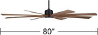 Possini Euro Design 80" Defender Modern Industrial Outdoor Ceiling Fan with Dimmable LED Light Remote Control Matte Black Damp Rated for Patio Exterior House Home Porch Gazebo Garage Barn