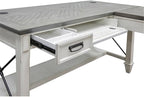 Martin Furniture Open L-Desk, White