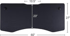 ApexDesk Elite Pro Series 60" x 27" Electric Height Adjustable Stand up Desk, Sit Stand Home Office Desk, Computer Desk - Curved Black