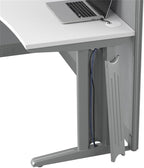 Bush Business Furniture Office in an Hour 65W L Shaped Cubicle Desk with Storage, Drawers, and Organizers in Pure White Modern Computer Table Set with Privacy Panels for Commercial Workspace