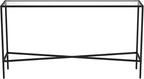 Henn&Hart Henley Console Table, 55" Wide, Black