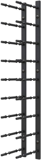 Ultra Wine Racks Wall Mounted Label-Out Wine Racks (3 Foot 2 Deep, Matte Black, 18 Wine Bottles) - Modern Metal Wine Storage, Modular Design for Home Bar, Kitchen, Dining Rooms, & Wine Cellars