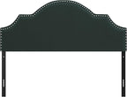 Hillsdale, Cynthia Upholstered Full/Queen Adjustable Headboard, Green