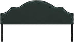 Hillsdale, Cynthia Upholstered King Adjustable Headboard, Green