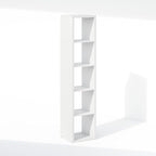 Furinno Cubic Closet Organizers and Storage, 5-Cube Closet Organizer, Open Shelf Closet Storage, Extra Thick Frame for Wardrobe, Bedroom, Living Room, White