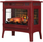 duraflame Freestanding Electric Fireplace Stove Heater with 3D Flame Effect for 1,000 Sq. Ft. Cinnamon