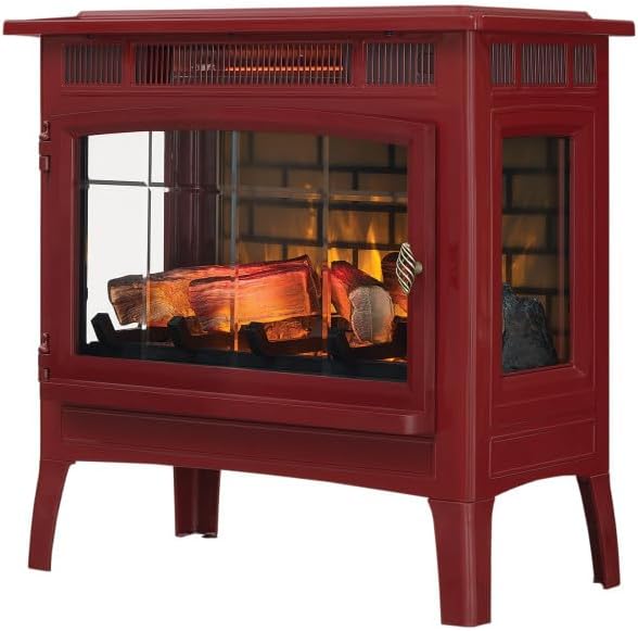 duraflame Freestanding Electric Fireplace Stove Heater with 3D Flame Effect for 1,000 Sq. Ft. Cinnamon