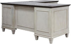 Martin Furniture Pedestal Desk, White