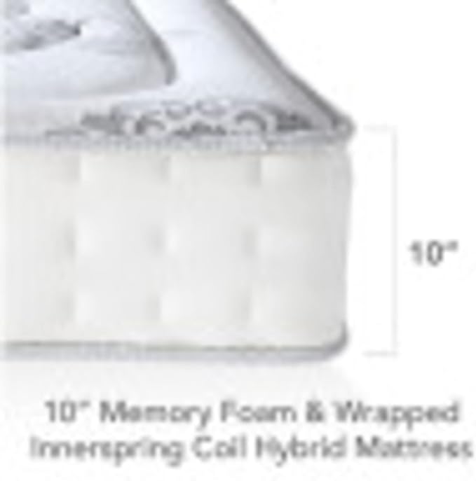 Classic Brands Decker Cool Gel Memory Foam and Innerspring Hybrid 10-Inch Mattress, Mattress in a Box, Twin XL