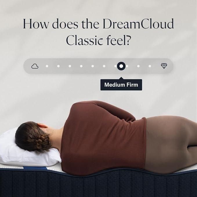 DreamCloud Classic 12" California King Mattress - Memory Foam (New Version) - 365 Night Trial - Fiberglass Free - Forever Warranty - Mattress in a Box - CertiPUR-US® Certified