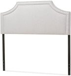 Maykoosh Eclectic Elegance Allure Modern and Contemporary Fabric Upholstered Headboard, Nailded Trim Head Board