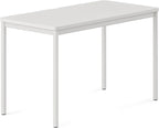 Branch Daily Desk - Functional at Home Office Desk with Effortless Assembly, Timeless Design, Rounded Corners, and Built-in Cable Notch - 36” W x 28.5” H x 24” D - White Work Table