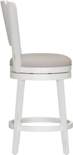 Hillsdale Clarion Wood Swivel Stool, Counter Height, Sea White