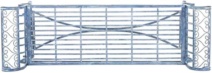 SAFAVIEH Outdoor Collection Brielle Victorian Antique Blue Bench