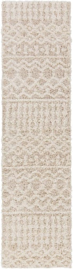 Livabliss Hapsburg Moroccan Shag Runner Area Rug,2'7" x 16',Beige