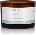 Pecksniff's Aromatherapy De-Tox 3-Wick Candle | Elemi & Thyme with Spicy Pine Scent | 285g/10oz Long-Lasting Relaxation
