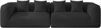 120'' Oversized Sectional Couches for Living Room Boneless Modular Sectional Sofa Plush Chenille Cloud Modular Couch Modern Sectionals with Deep Seat, No Assembly Required, 4 Seater, Black