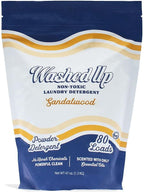 Sandalwood Laundry Detergent Powder | Only 100% Pure Essential Oils | Safe for Sensitive Groups | Powerful Clean | Plant & Mineral-Based | Made in USA | 3lbs