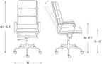 Laura Davidson Furniture SOHO II Tall Back Padded Management Chair (Brown)
