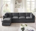 VANOMi Modular Sectional Sofa Convertible Sofa Couch with Ottoman Sectional Sofas for Living Room Small Apartments Gary