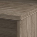 Pemberly Row 72W L Shaped Desk with Drawers in Modern Hickory - Engineered Wood