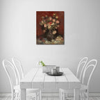 Wieco Art Vase with Chinese Asters and Gladioli Large Canvas Prints Wall Art by Van Gogh Famous Oil Paintings Reproduction Modern Abstract HD Flowers Artwork Pictures for Living Room Home