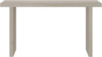 Henn&Hart 55'' Wooden Rectangular Fluted Console Table Entryway Table, Sofa Table for Entryway, Living Room, Couch, Hallway, or Office, Alder White
