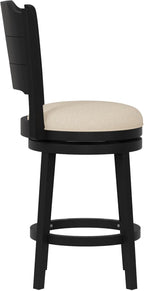 Hillsdale Clarion Wood Counter Height Swivel Stool, Black
