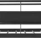 Stronger & Higher Quality Heavy Duty Bunk Bed Queen Over Queen Size Bunkbed, Thickened Safer More Stable Steel Metal Queen Bunk Bed (Faster Assembly) (Queen Over Queen-1)