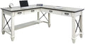 Martin Furniture Open L-Desk, White