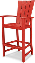 POLYWOOD® Quattro Adirondack Bar Chair in Sunset Red
